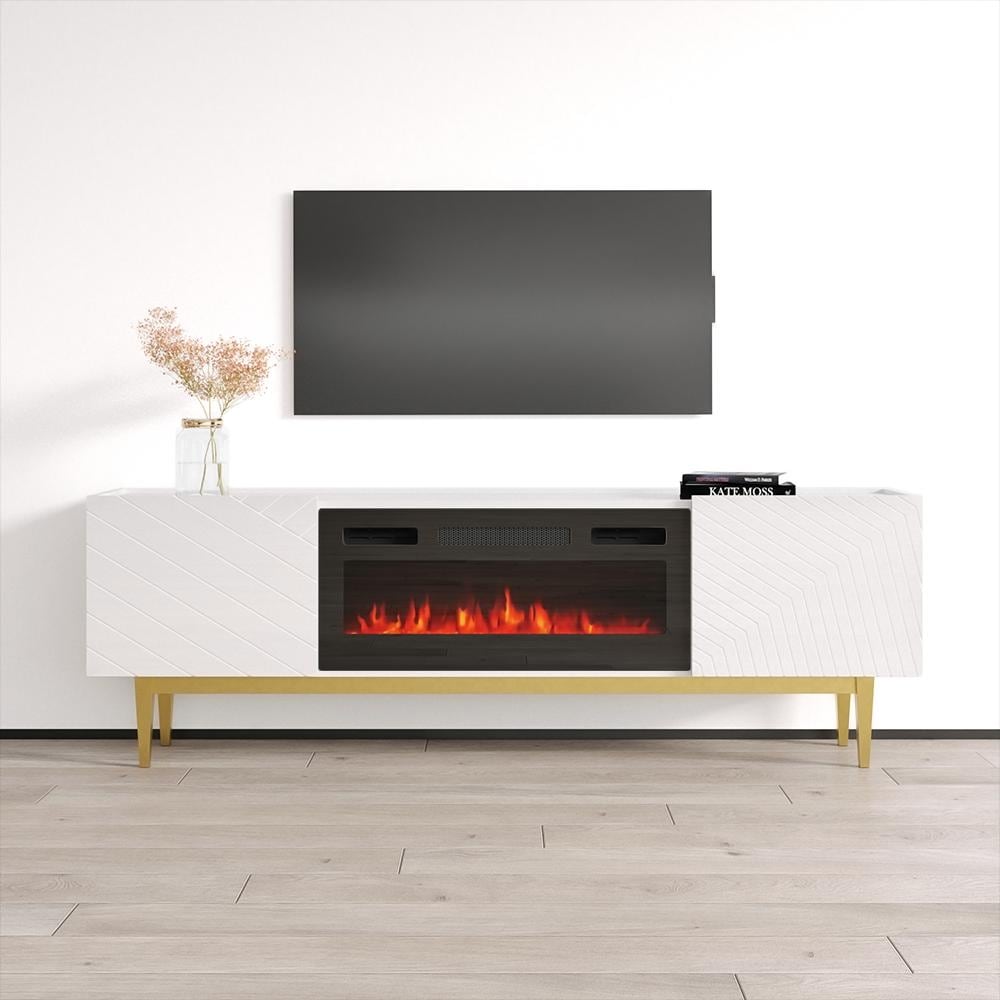 Portillo BL EF Fireplace TV Stand