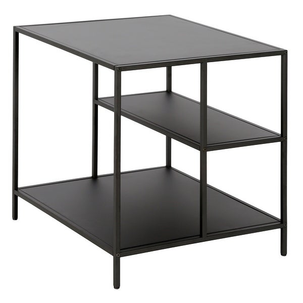 Winthrop Side Table with Metal Shelves