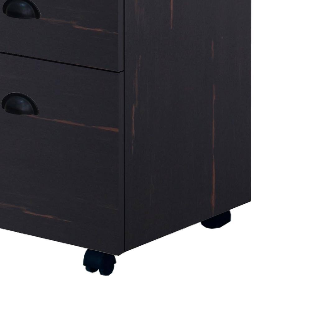 SAINT BIRCH Hawksbury Antique Black File Cabinet With Caster Wheels SBGM4501MFMB