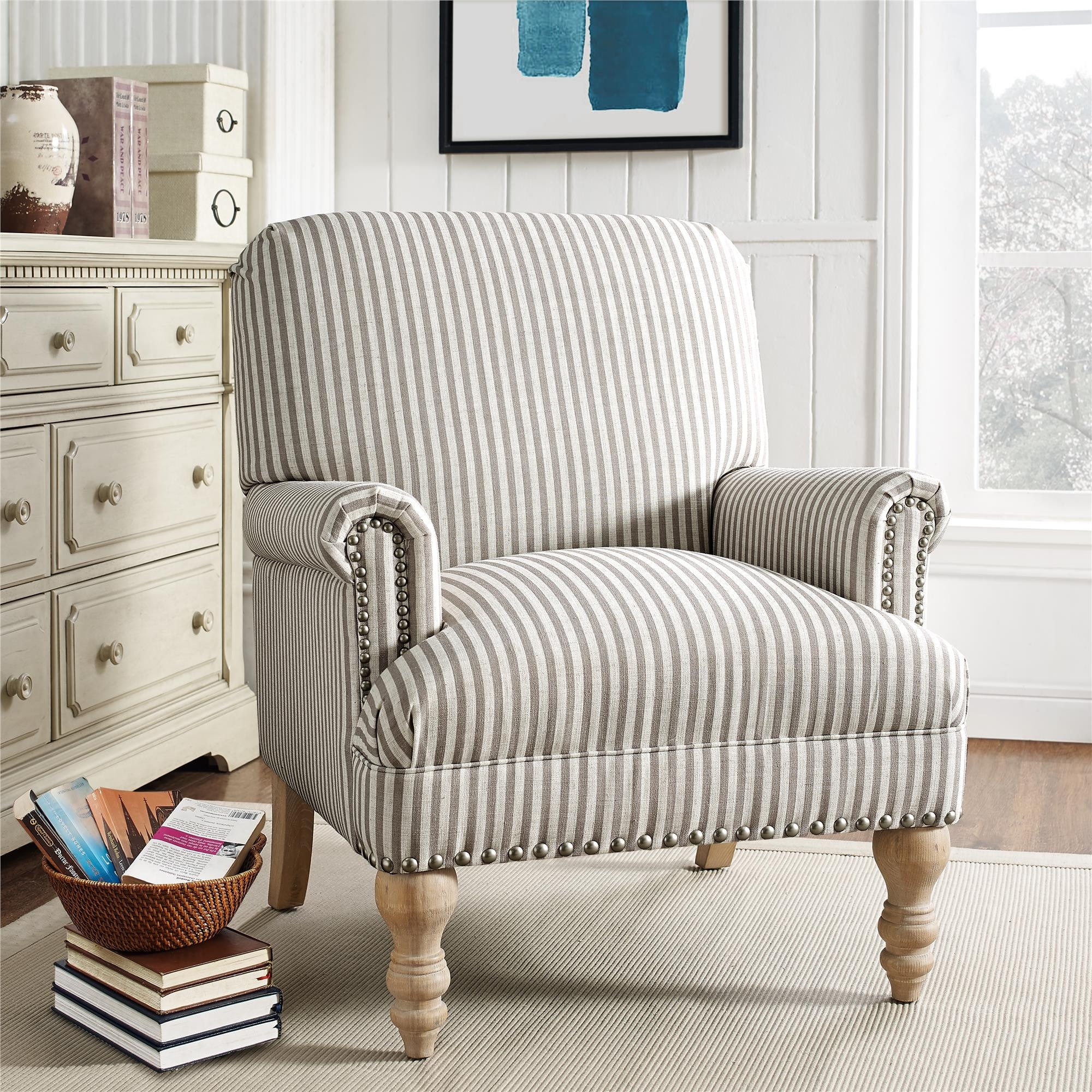 Avenue Greene Jinny Beige Accent Chair