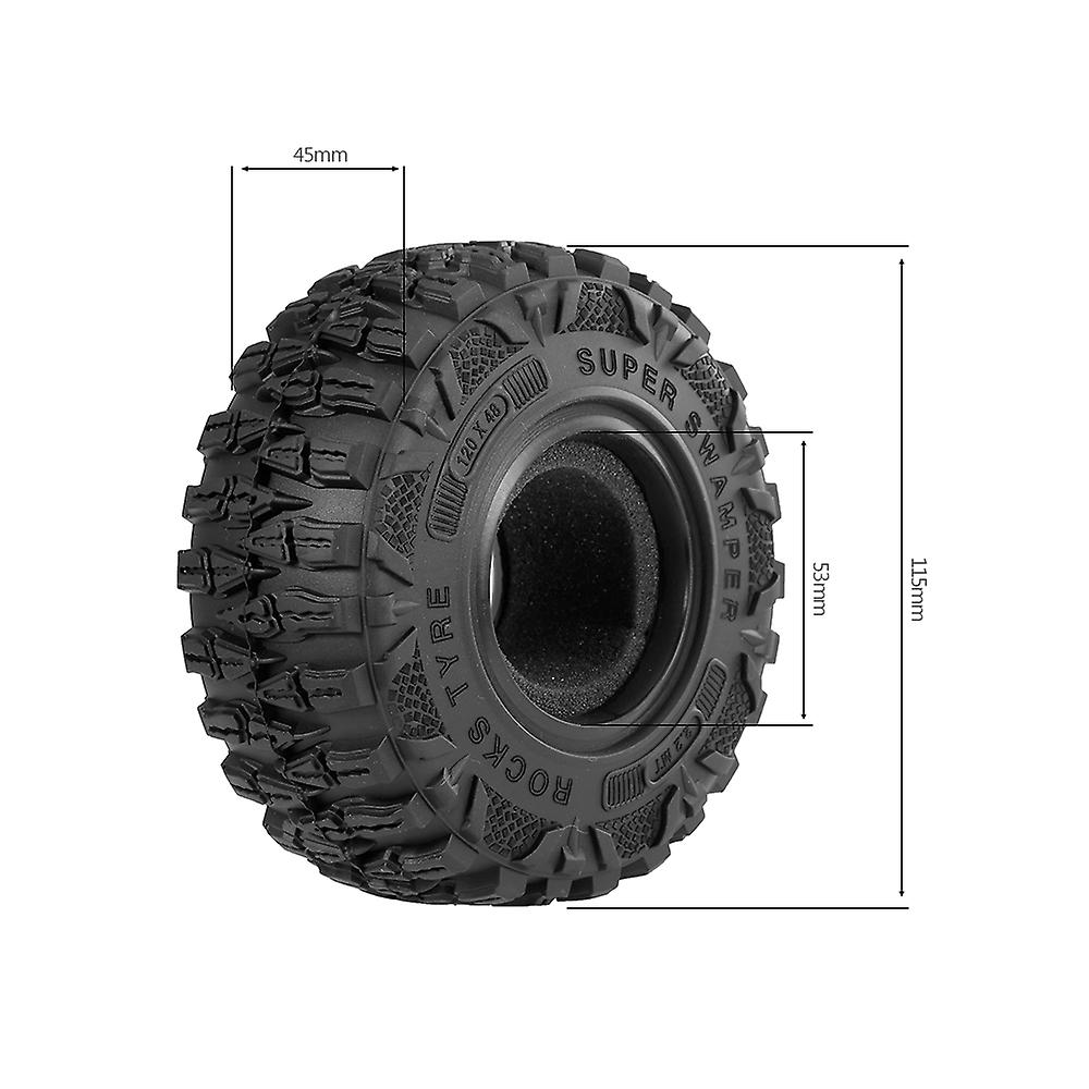 4pcs Ax6021 2.2 Inch Rc Car Wheel Tire For 1/10 Traxxas Hsp Redcat Rc4wd Tamiya Axial Scx10 D90 Hpi Crawler No.277384