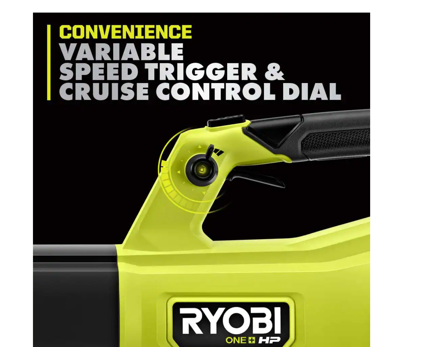 RYOBI P21014BTLVNM ONE+ HP 18V Brushless Whisper Series 130 MPH 450 CFM Cordless Battery Leaf Blower (Tool Only)