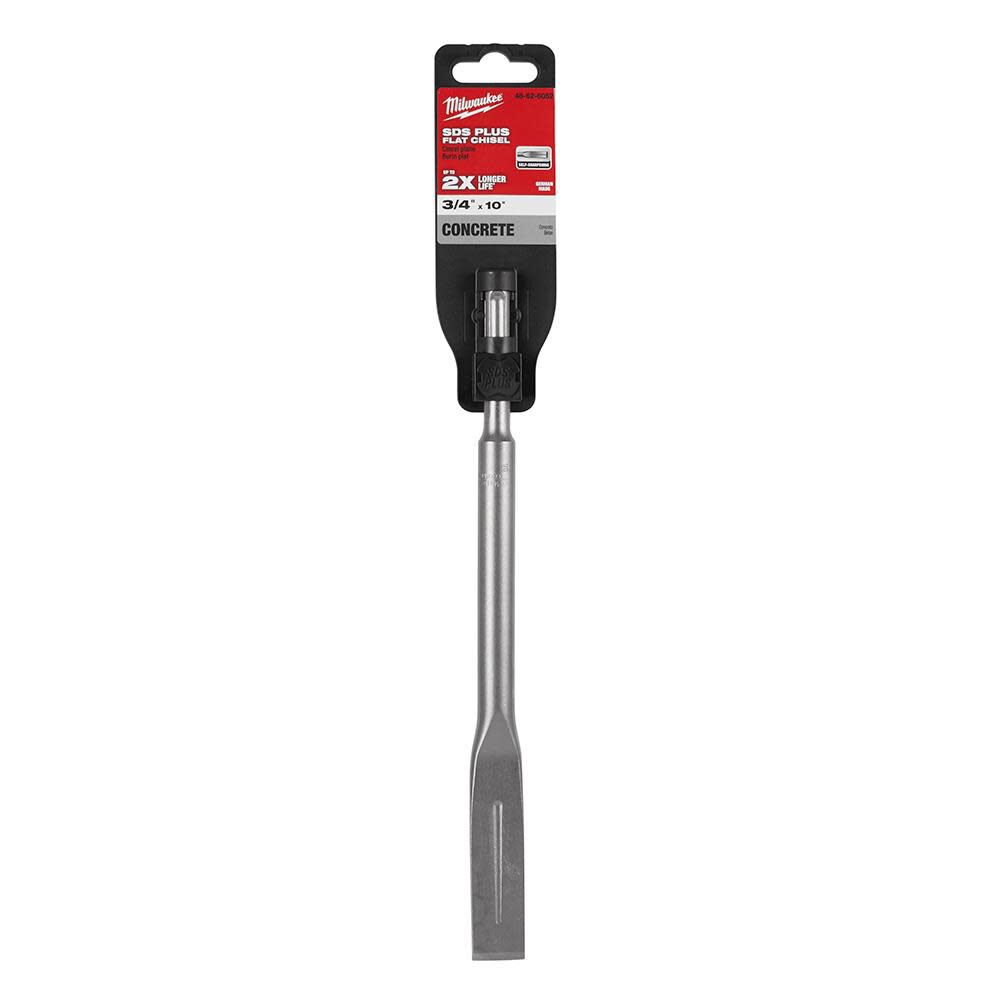 Milwaukee SS SDS Plus 3/4 in. x 10 in. Flat Chisel 48-62-6052 from Milwaukee