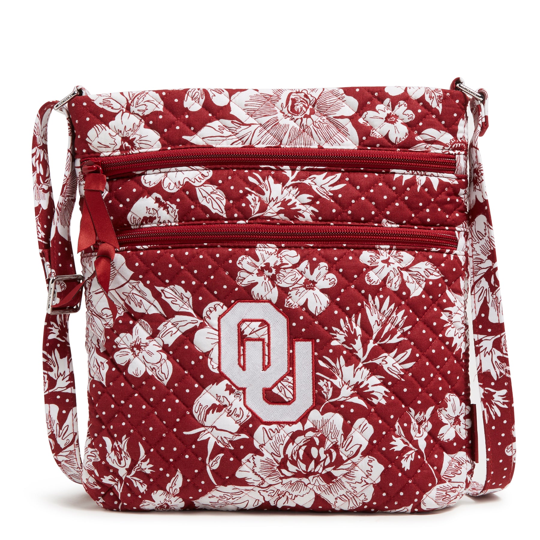 Collegiate Triple Zip Hipster Crossbody Bag