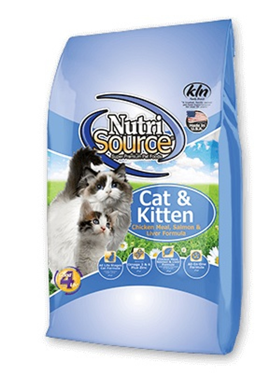 NutriSource Cat and Kitten Chicken， Salmon and Liver， 6.6lb