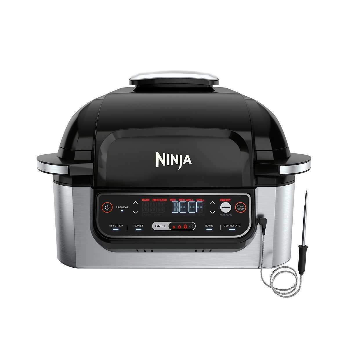 Ninja Foodi Smart 5-in-1 Indoor Grill and Smart Cook System with 4-Quart Air Fry