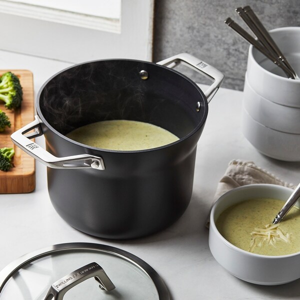 ZWILLING Motion Hard Anodized 4-qt Aluminum Nonstick Soup Pot