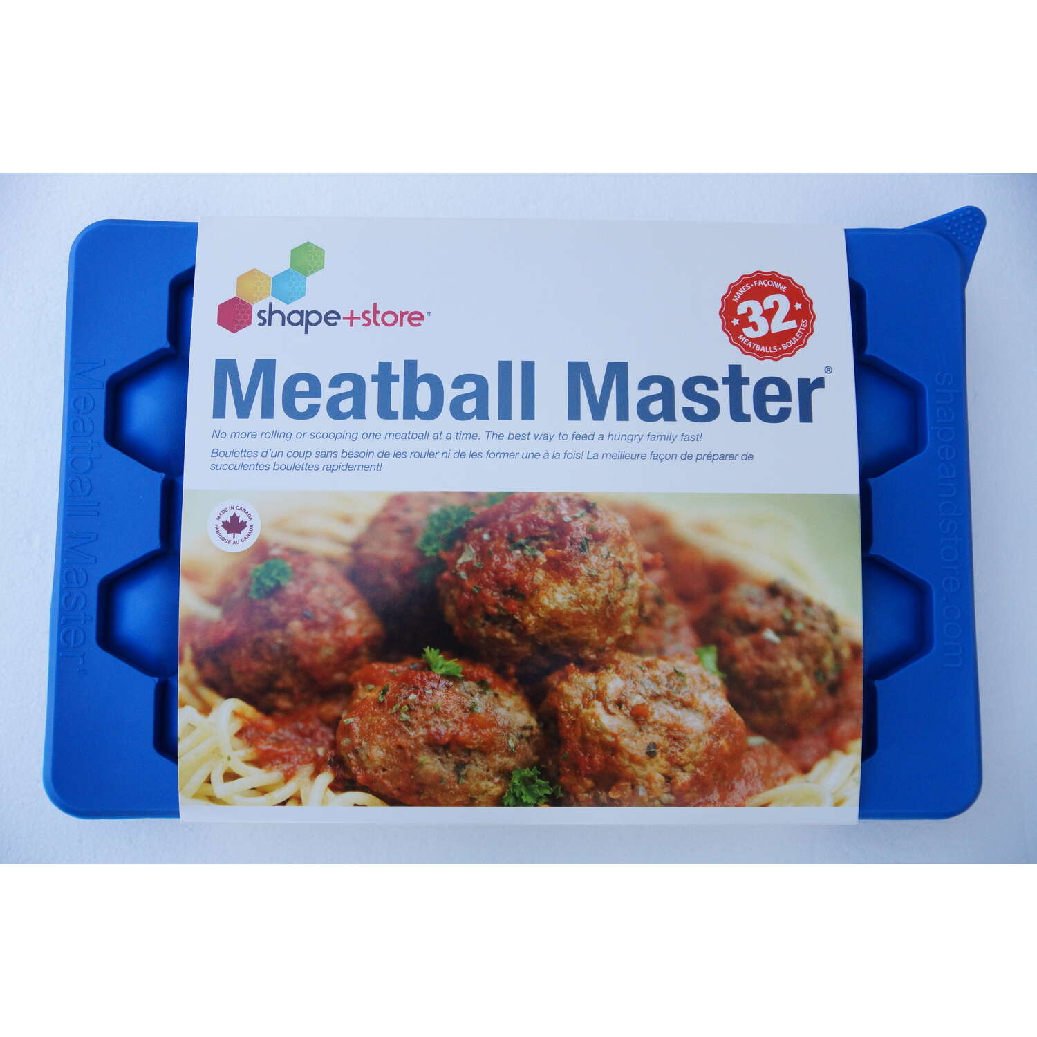 Shape + Store Meatball Master Blue Plastic Meatball Master 32 oz