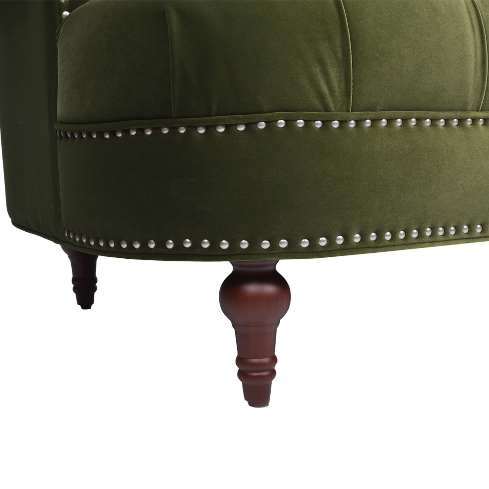 La Rosa Victorian Chesterfield Tufted Sofa   Eclectic   Sofas   by Jennifer Taylor Home  Houzz