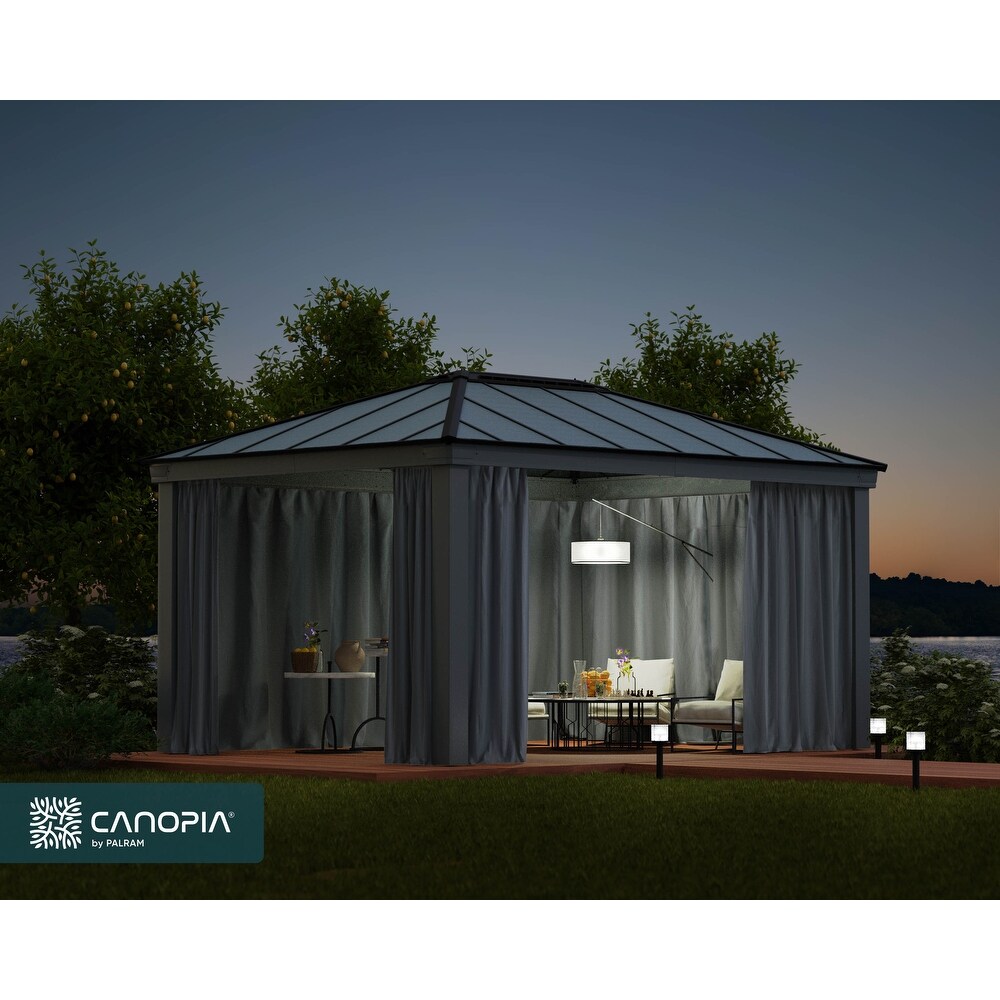 Curtain Set for Dallas 12 ft. Outdoor Gazebo