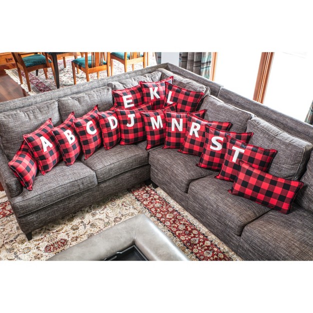 Indoor Christmas Buffalo Plaid A Square 16 5 inch Throw Pillow Pillow Perfect