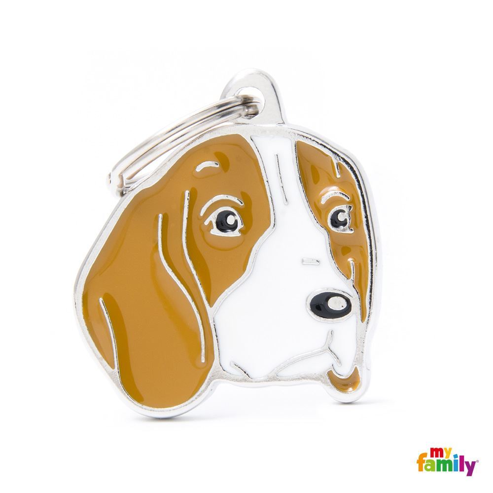 Beagle Enamel Dog Tag