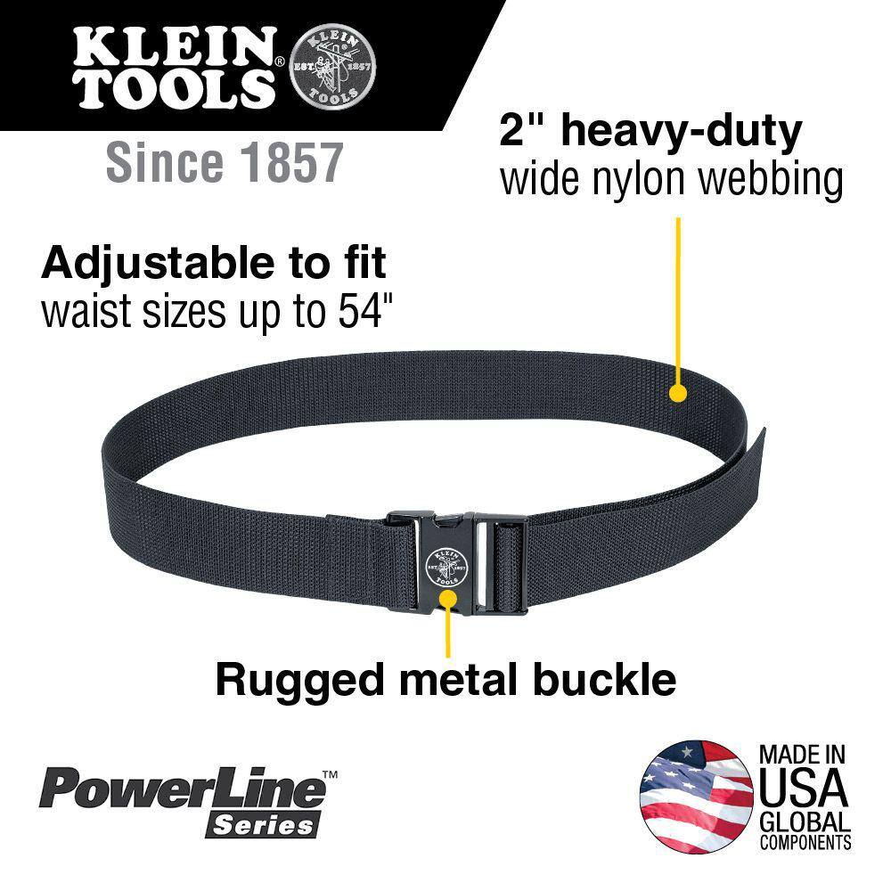 Klein Tools Powerline Web Work Belt 5705