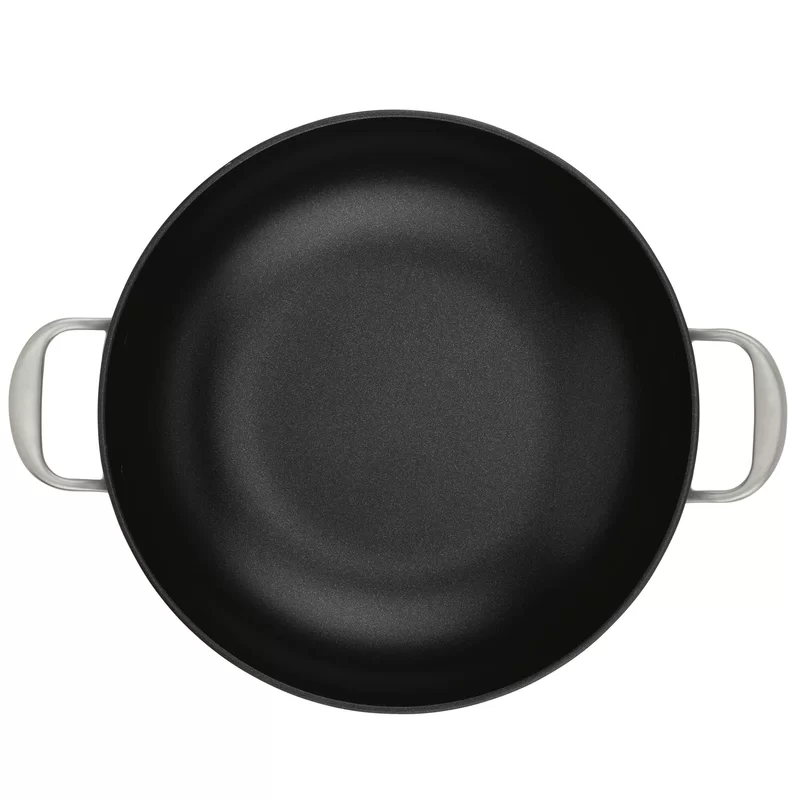 Anolon 81389 Allure Hard Anodized Nonstick Wok/Stir Fry Pan， 12 Inch， Dark Gray