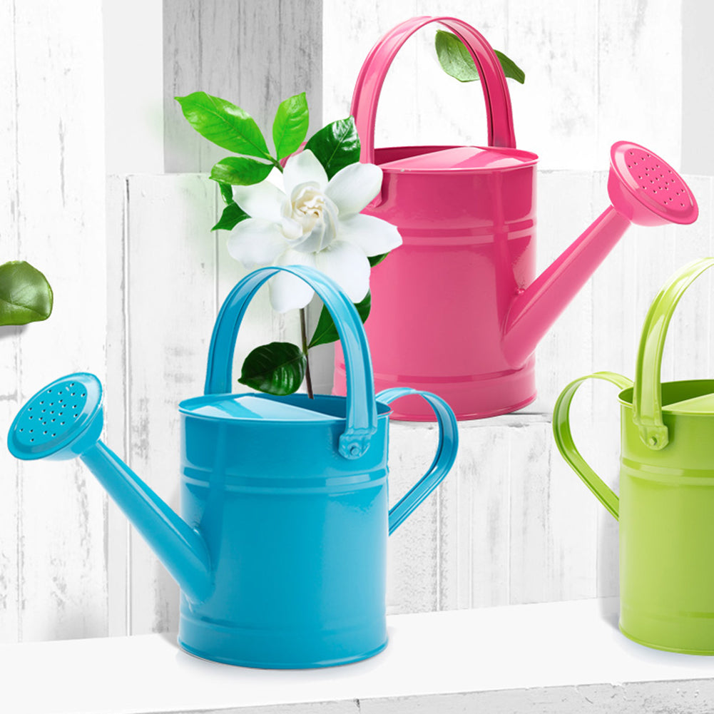 1.5L Iron Watering Can Home Bonsai Plant Shower Tool Gardening Water Pot Sprinkled Kettle Garden Irrigation Spray Bottle Photo Props 11.4x9.3x4.9inches