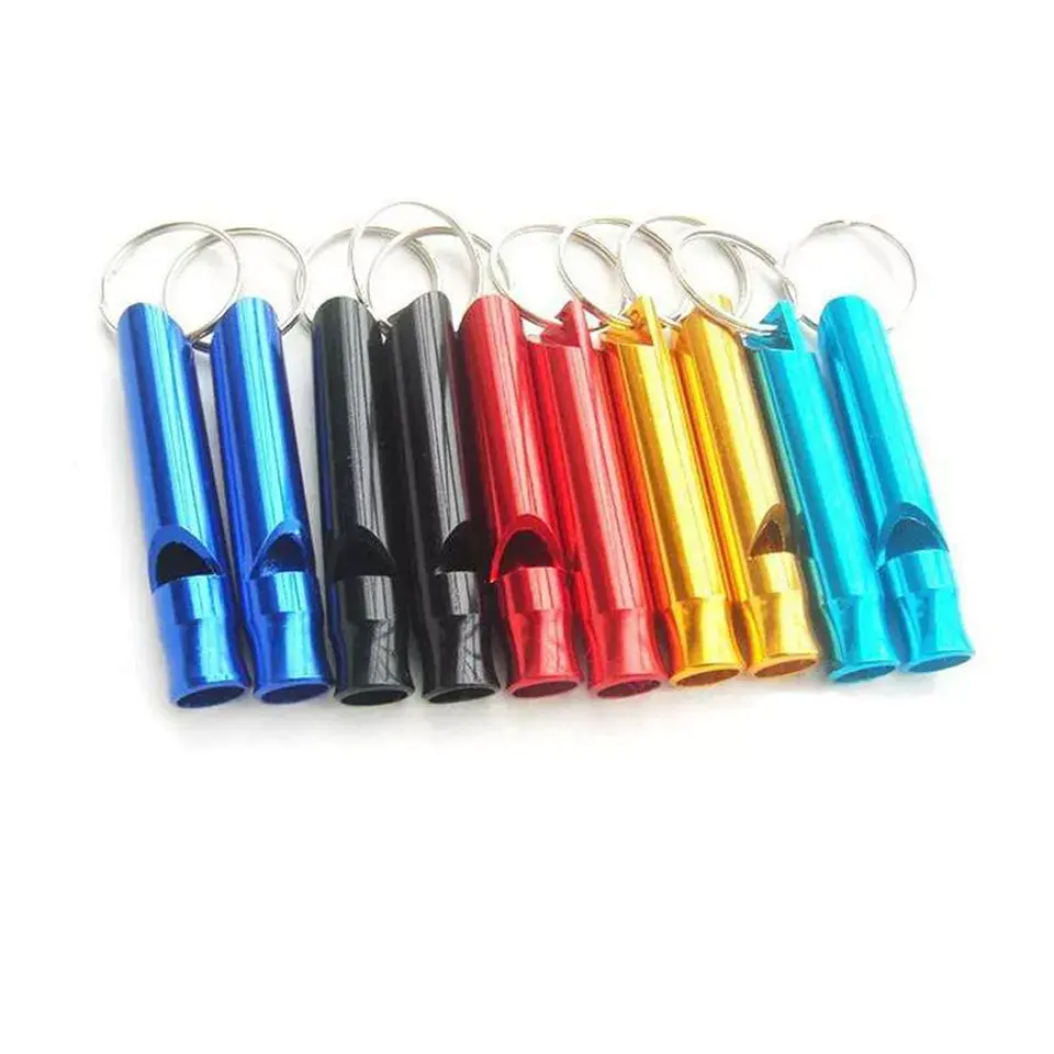 Emergency Survival Tool aluminum alloy lifeguard whistle Ant wolf alarm whistle Self defense whistle keychain