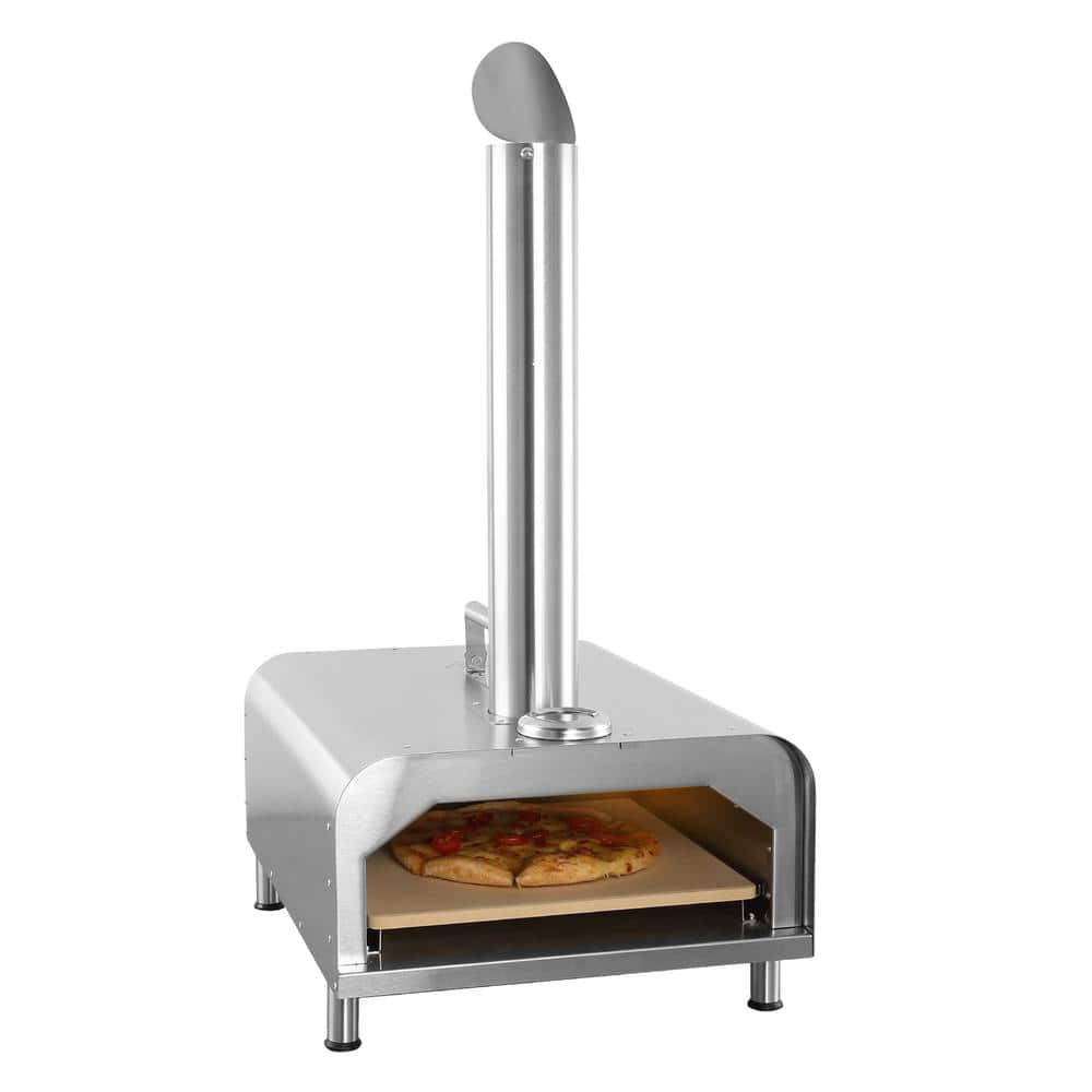 GYBER Fremont 29 in. Wood Pellets Outdoor Pizza Oven in Stainless Steel GYB-9075-GB040B