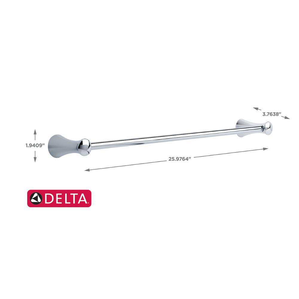 Delta Lahara 24 in. Towel Bar in Chrome 73824