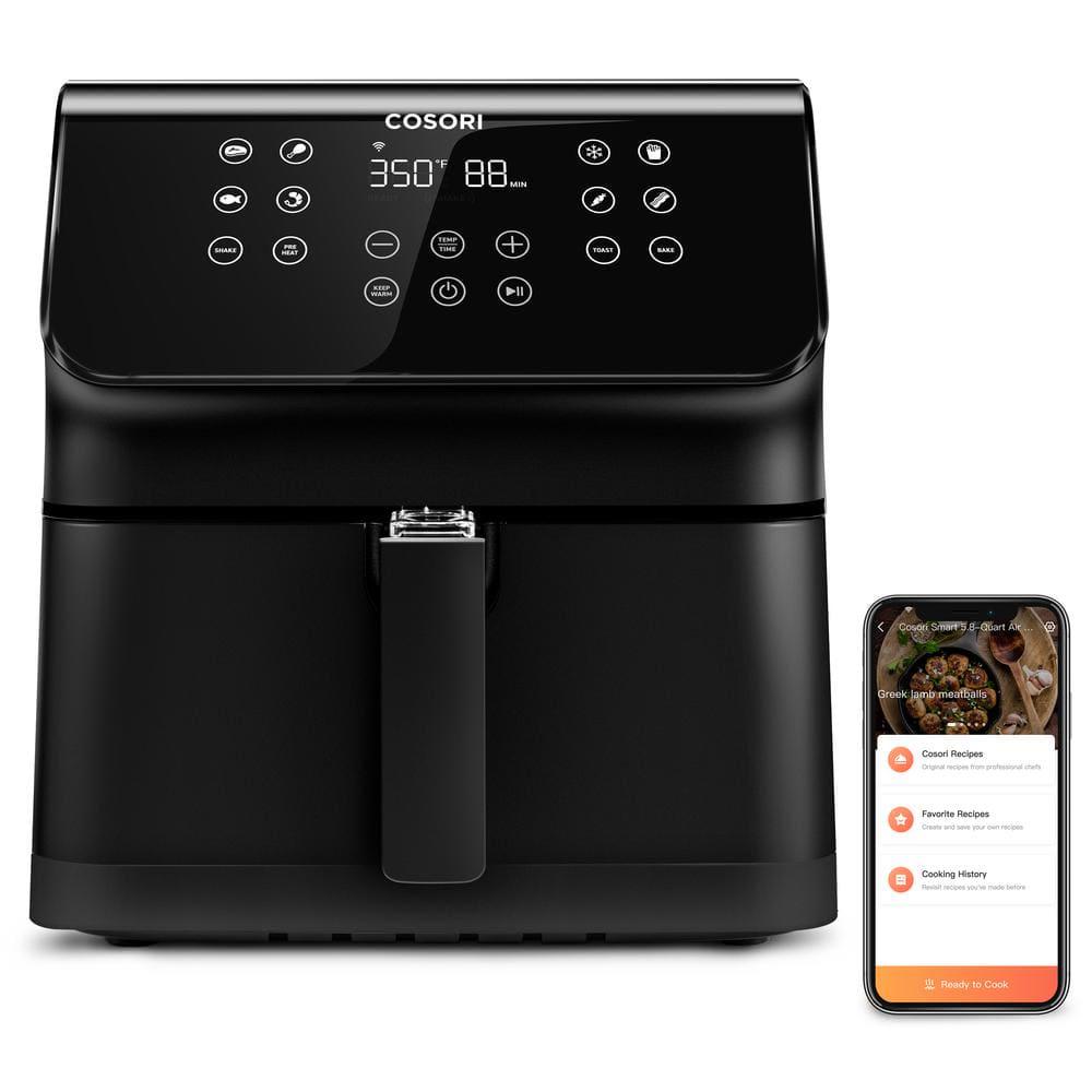 Cosori Pro XLS II Smart 58 qt Black Digital Air Fryer with Pizza Pan