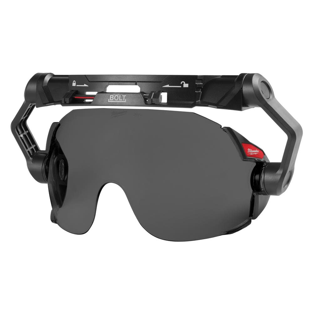 MW BOLT Eye Visor Tinted Dual Coat Lens Compatible with Safety Helmets and Hard Hats 48-73-1415 from MW