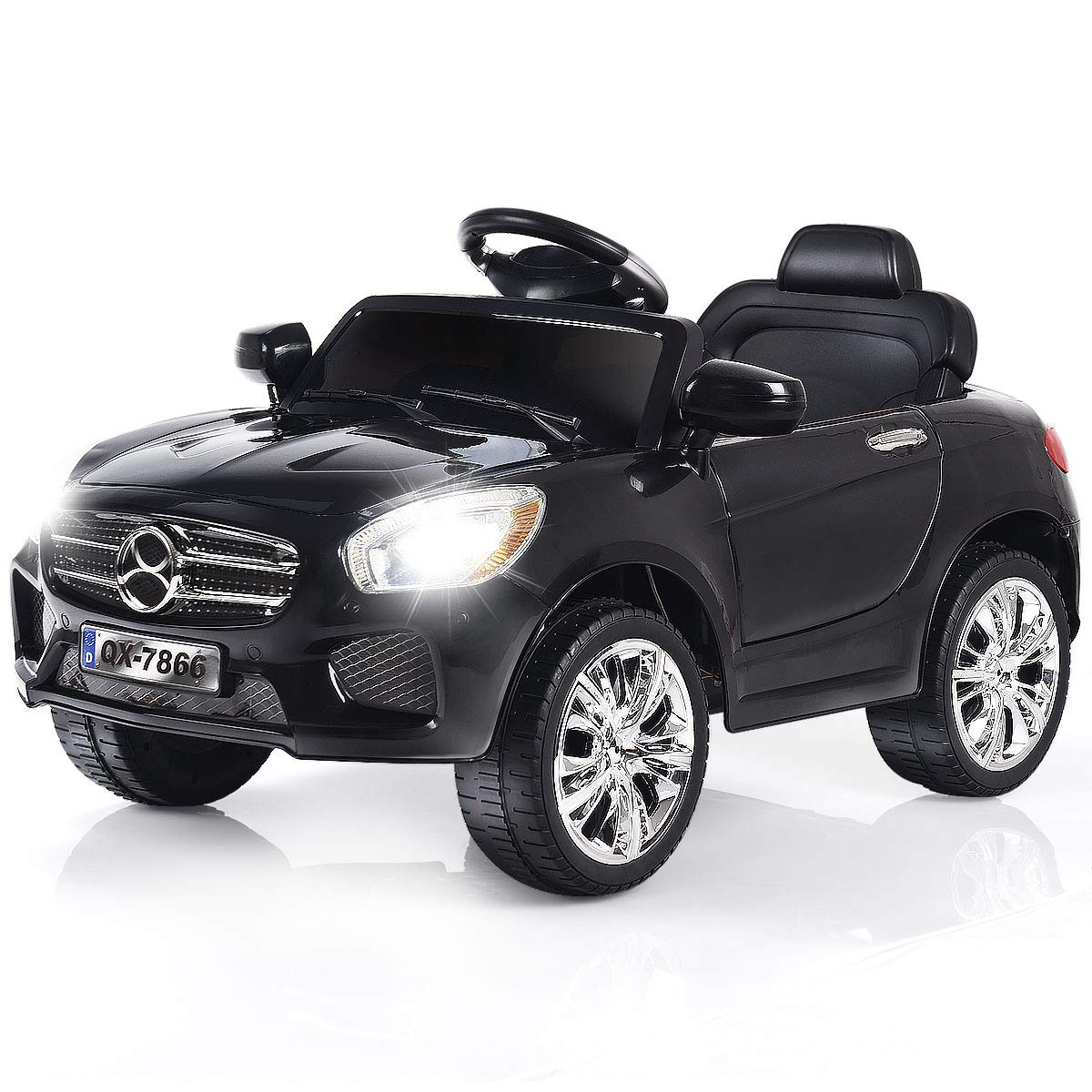 Kids Ride On Car, 6V RC Parental Remote Control & Foot Pedal Manual Modes