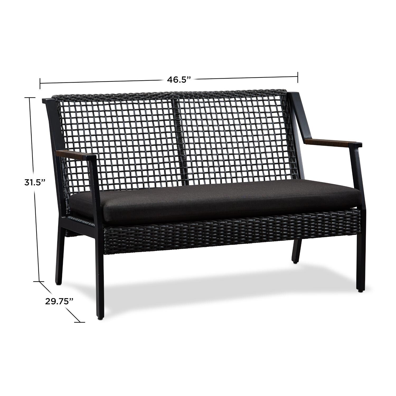 Lakeview Covewood Aluminum Bench