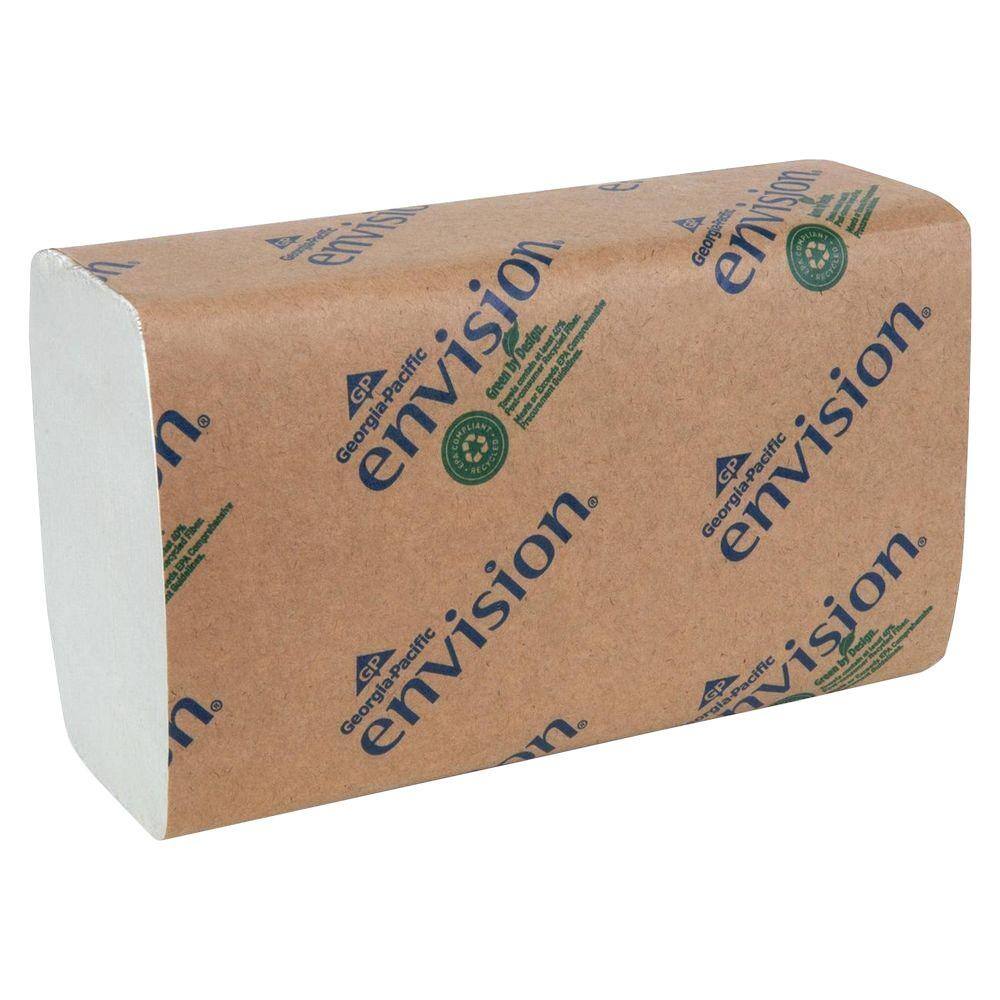 Georgia-Pacific Envision White Single-Fold Paper Towels (4000 per Carton) GEP20904