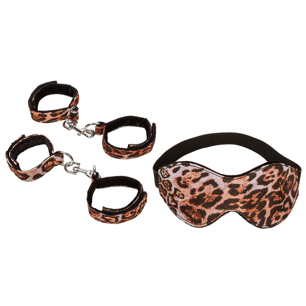 Unleashed Surrender Leopard Bondage Set