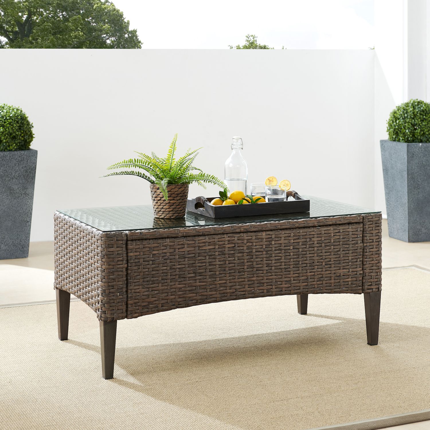 Crosley Rockport Outdoor Wicker Coffee Table