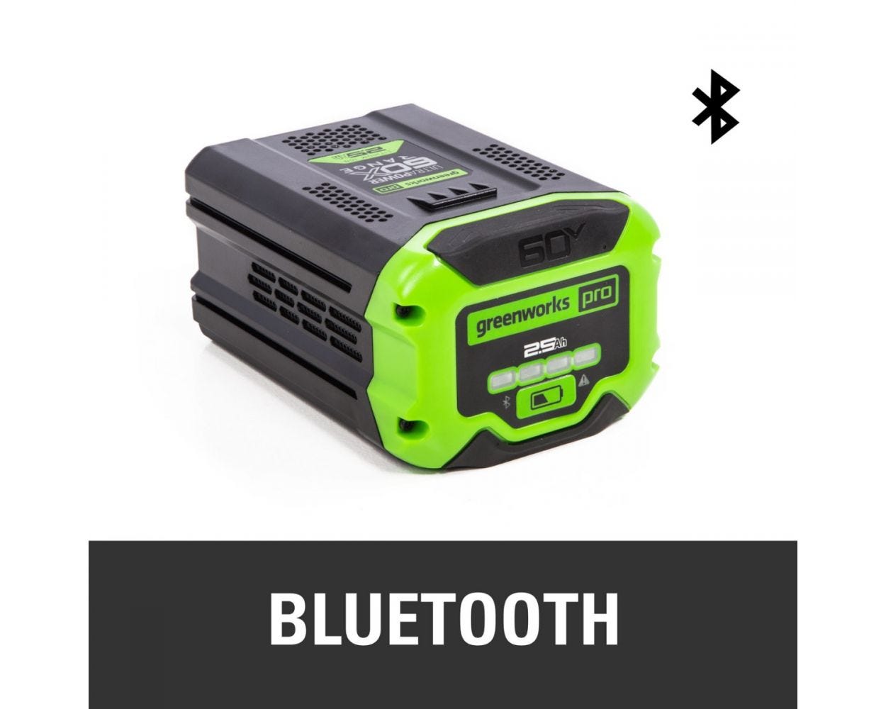 60V 2.5 Ah Bluetooth Battery | Greenworks Tools