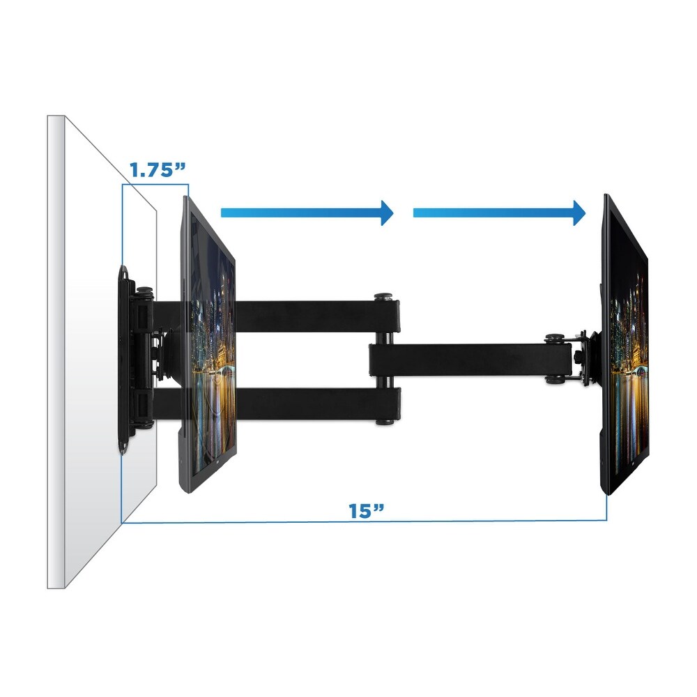 Mount It! Full Motion Small TV Wall Mount  Fits 13 43 Inch TVs