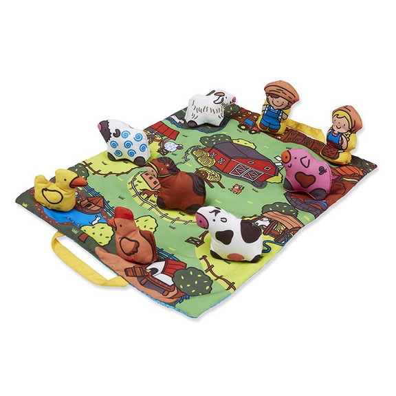 Melissa   Doug LCI9216 Takealong Farm Play Mat