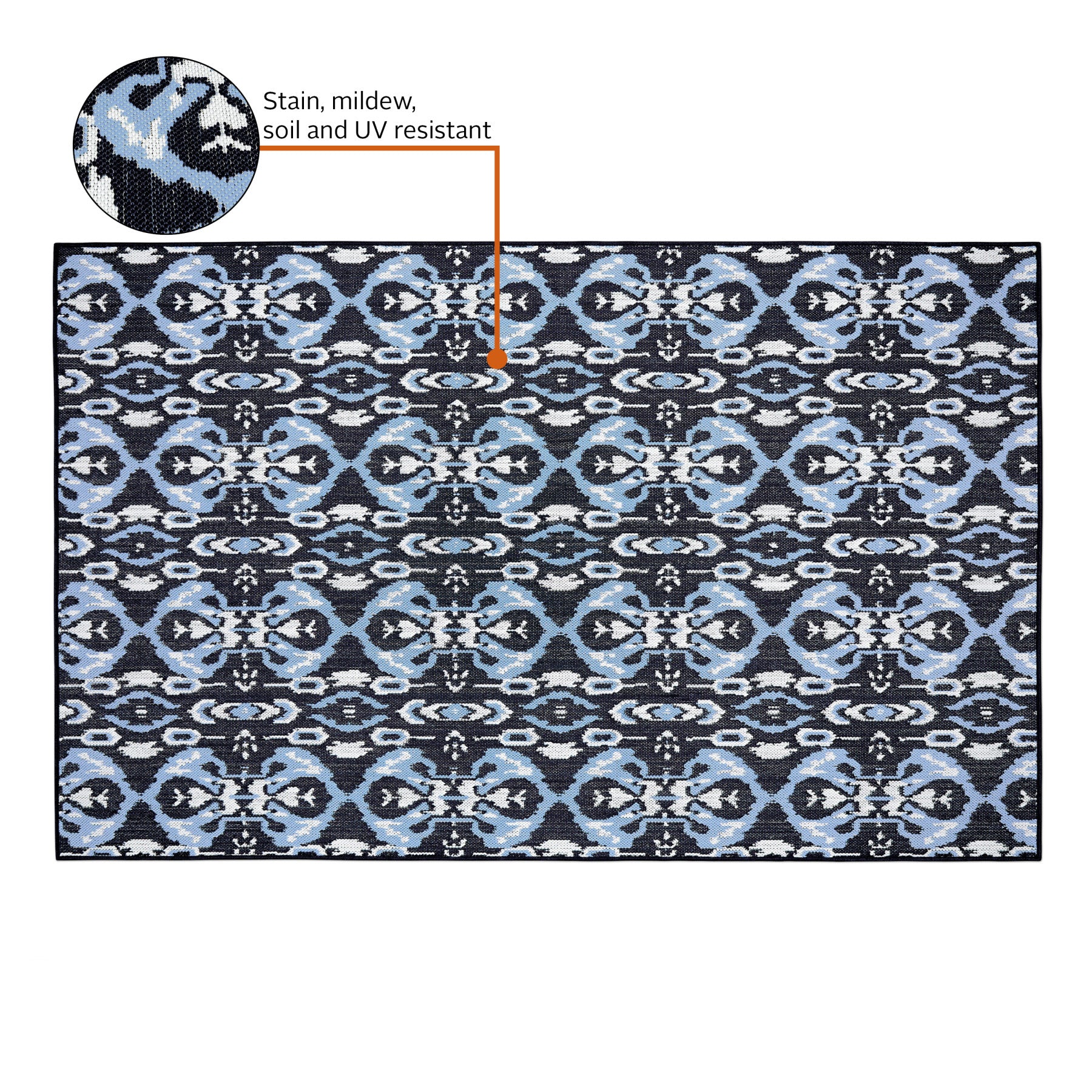 Indoor/Outdoor Rug 5' x 8'