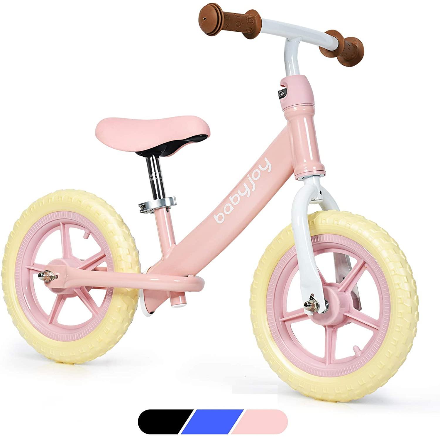 Baby Joy Lightweight Balance Bike, Kids No Pedal Training Bicycle w/ 12-Inch Wheels