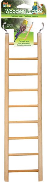 Bird Life 9 Step Wooden Bird Ladder，  3.75  x 15.25-in