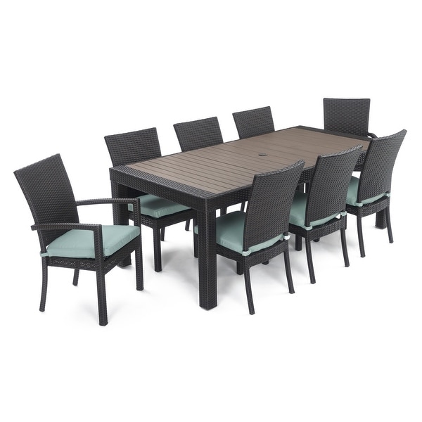 Deco 9 Piece Aluminum Outdoor Patio Dining Set