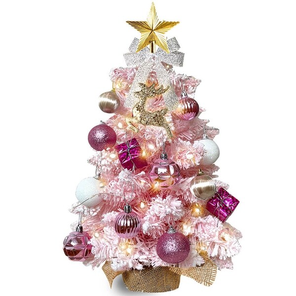 2ft Tabletop Christmas Tree with Artificial Mini Christmas Decoration