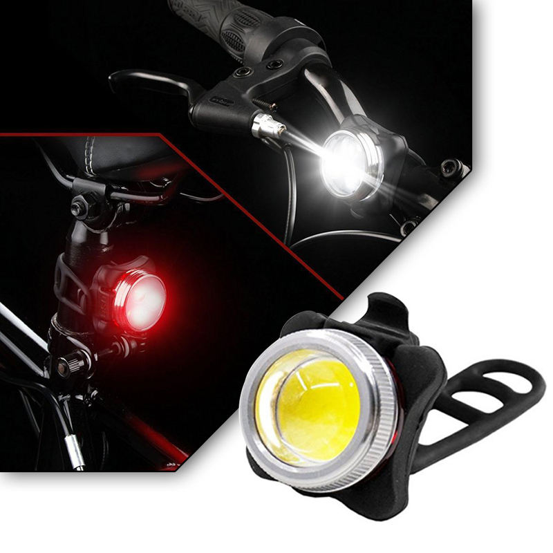 2 lighting model Zoomable red white LED bicycle lamp USB rechargeable Rear bike accessories light Cycling Signal equipment Lamp