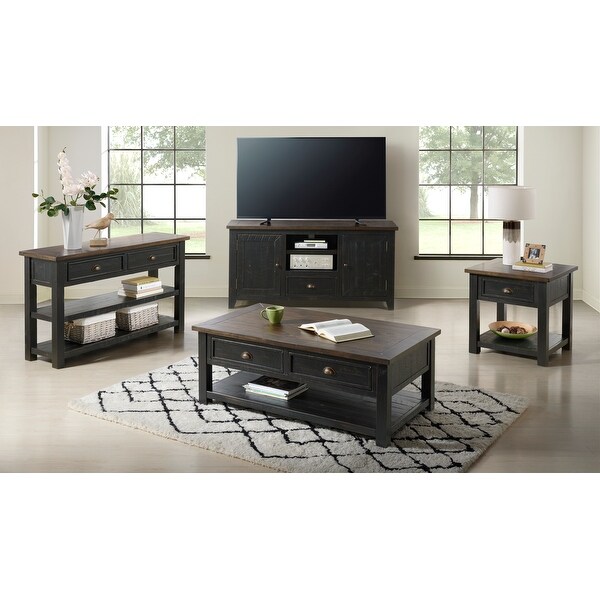 The Gray Barn Downington Solid Wood 2-drawer Sofa Console Table