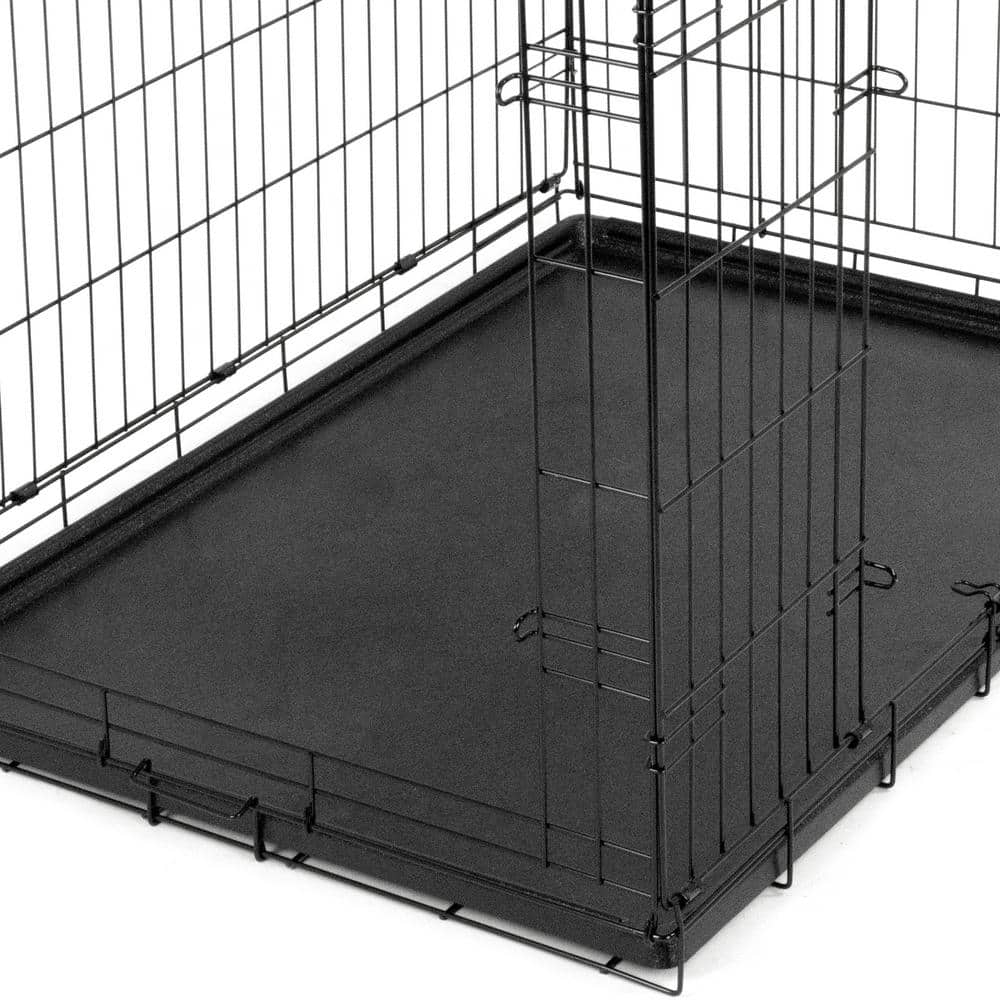 PRIVATE BRAND UNBRANDED Large Black Collapsable Pet Crate 308594B