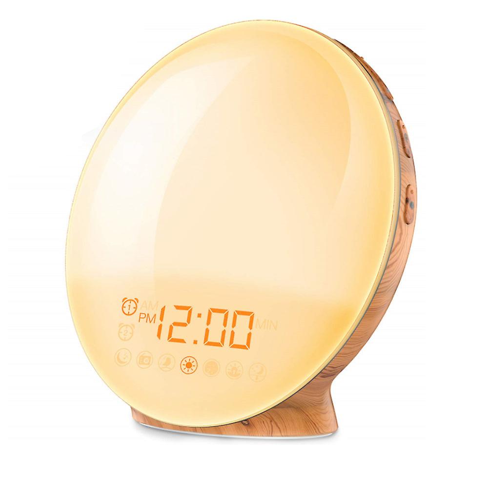 Sunrise alarm clock wake up light with 7 different colors