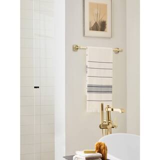 Amerock Stature 24 in. (610 mm) L Towel Bar in Golden Champagne BH36094BBZ