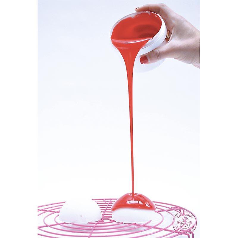 Ready to use mirror effect fruit flavour icing red 300 g