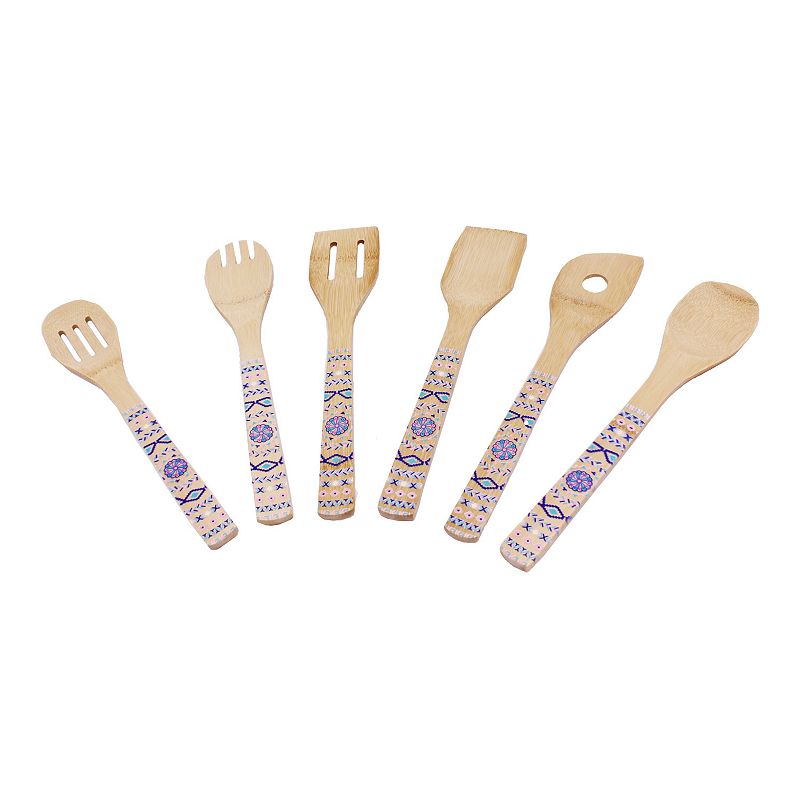 BergHOFF 6-pc. Patterned Bamboo Utensil Set