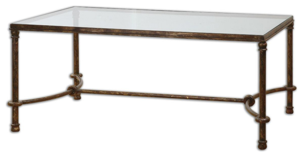 Uttermost Warring Iron Coffee Table   Traditional   Coffee Tables   by HedgeApple  Houzz