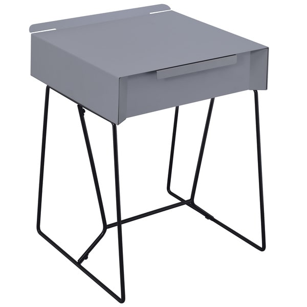 Furniture of America Omer Modern Metal 1-drawer Side Table