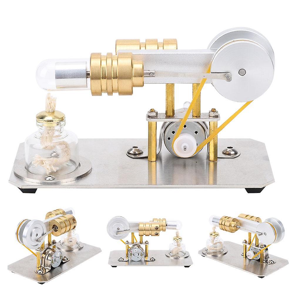 Stirling Engine Model Brass Cylinder Physical Laboratory Equipment Education Tool Kit