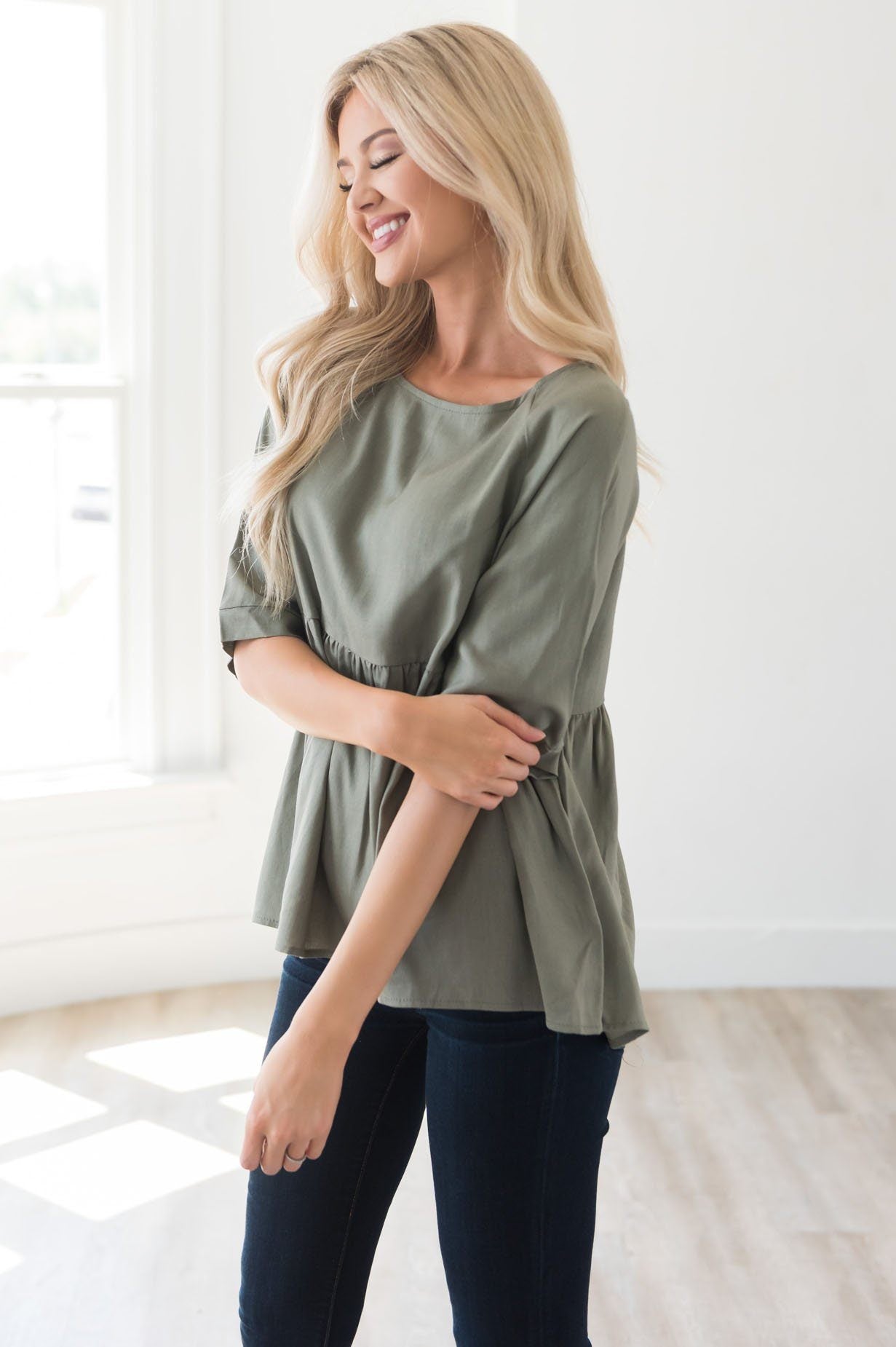 Amazing Views Modest Blouse