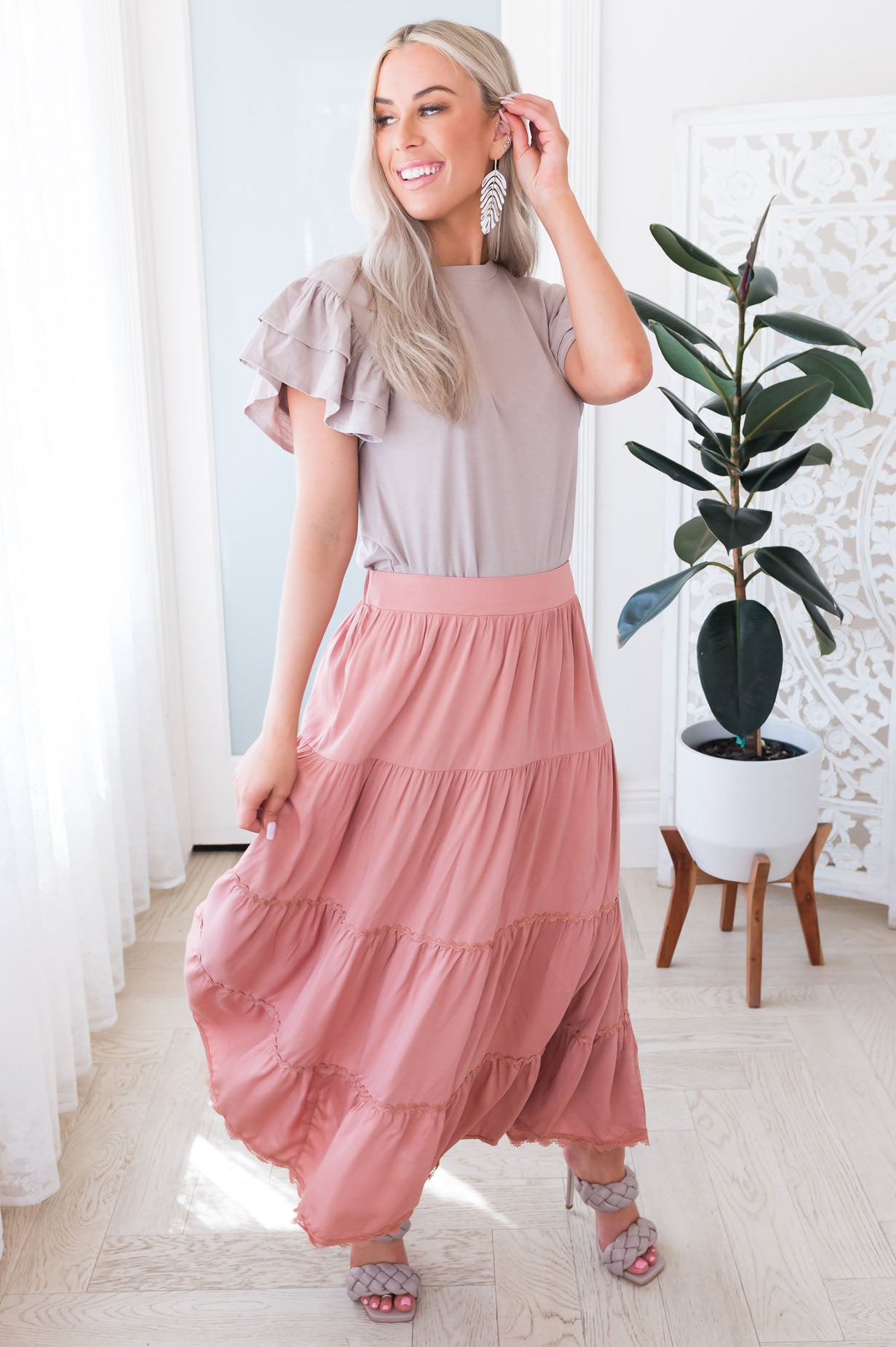 Bright Future Ahead Modest Maxi Skirt