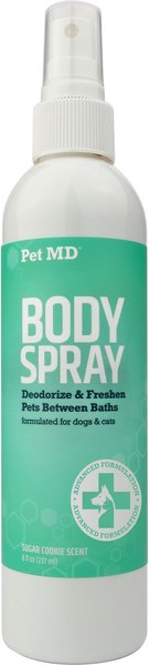 Pet MD Deodorizing Sugar Cookie Cat and Dog Body Spray， 8-oz bottle